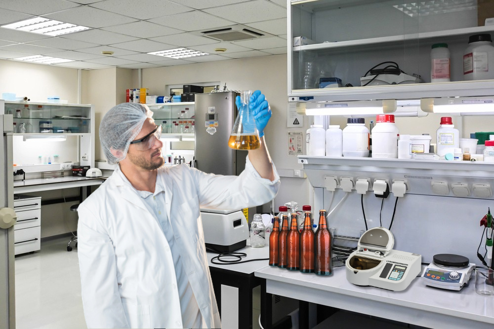 Beer testing in lab